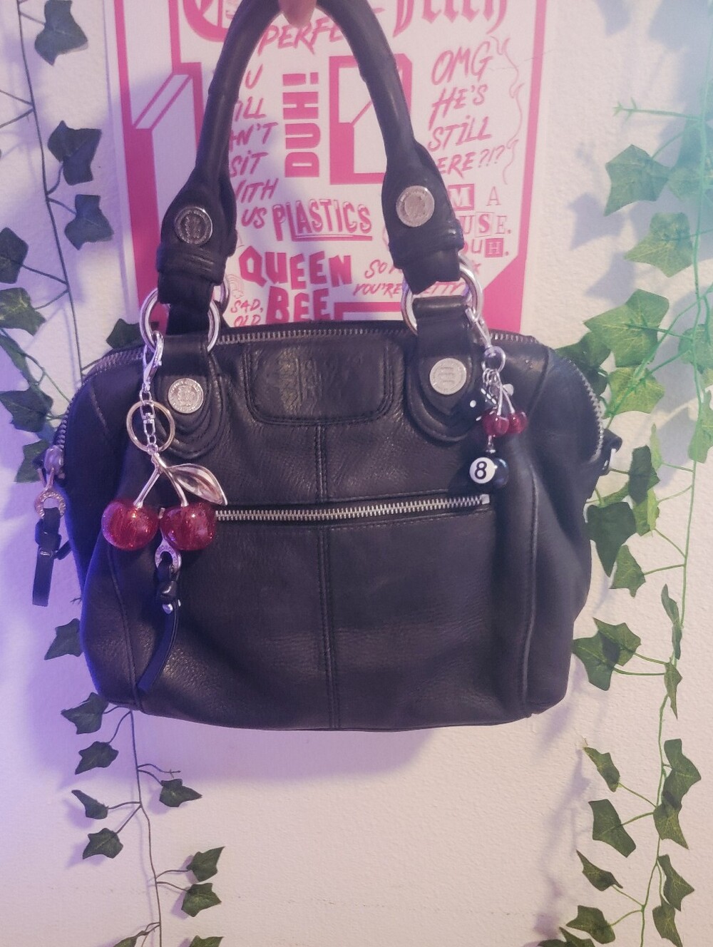 Y2k Rare George Gina And Lucy Leather Double D Style Archive Satchel Bag
